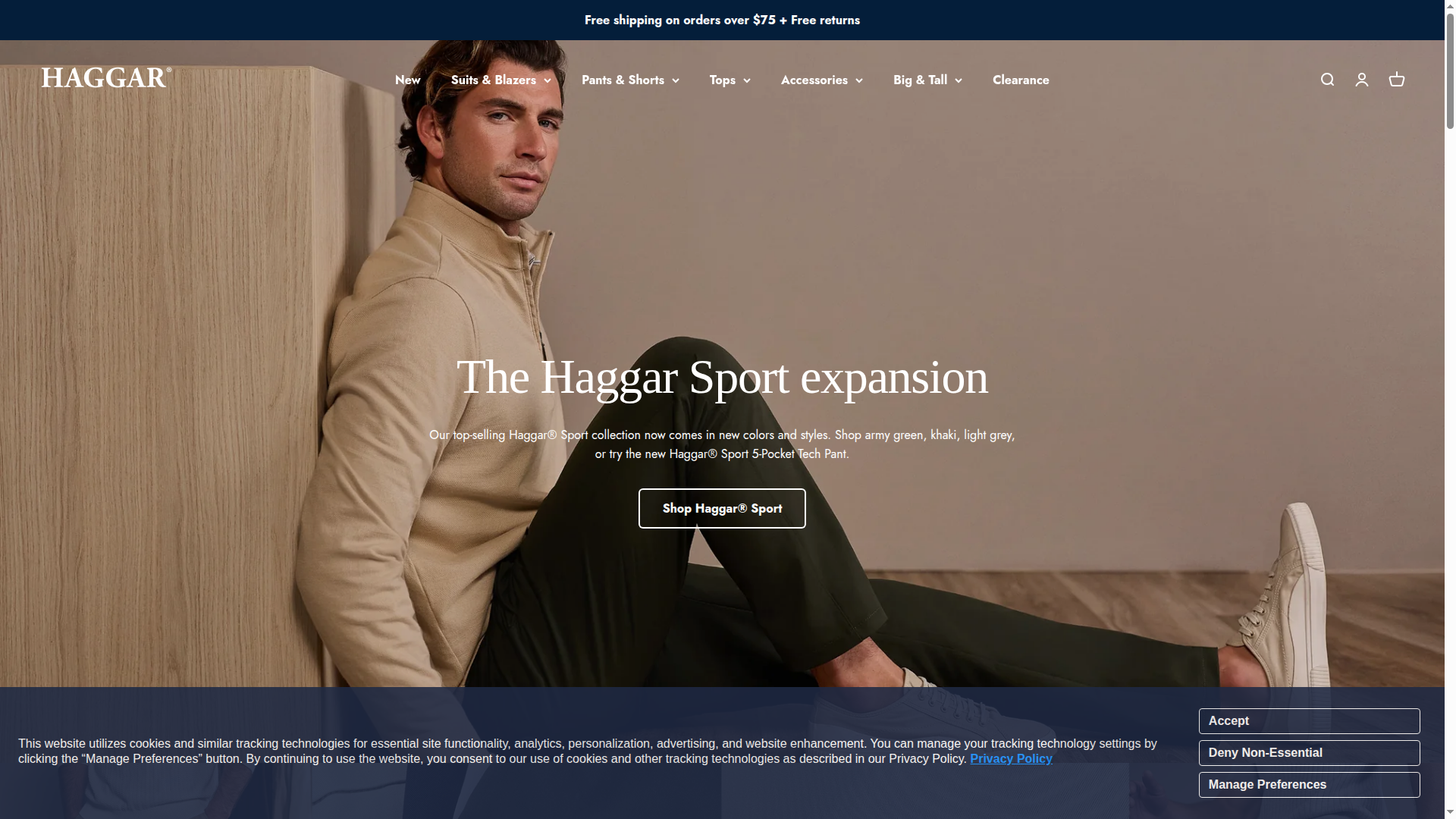 haggar.com website