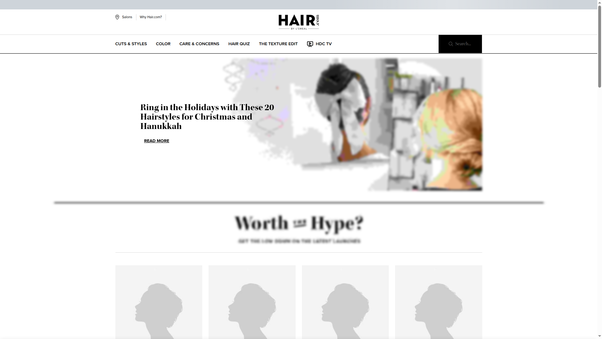 Hair.com website