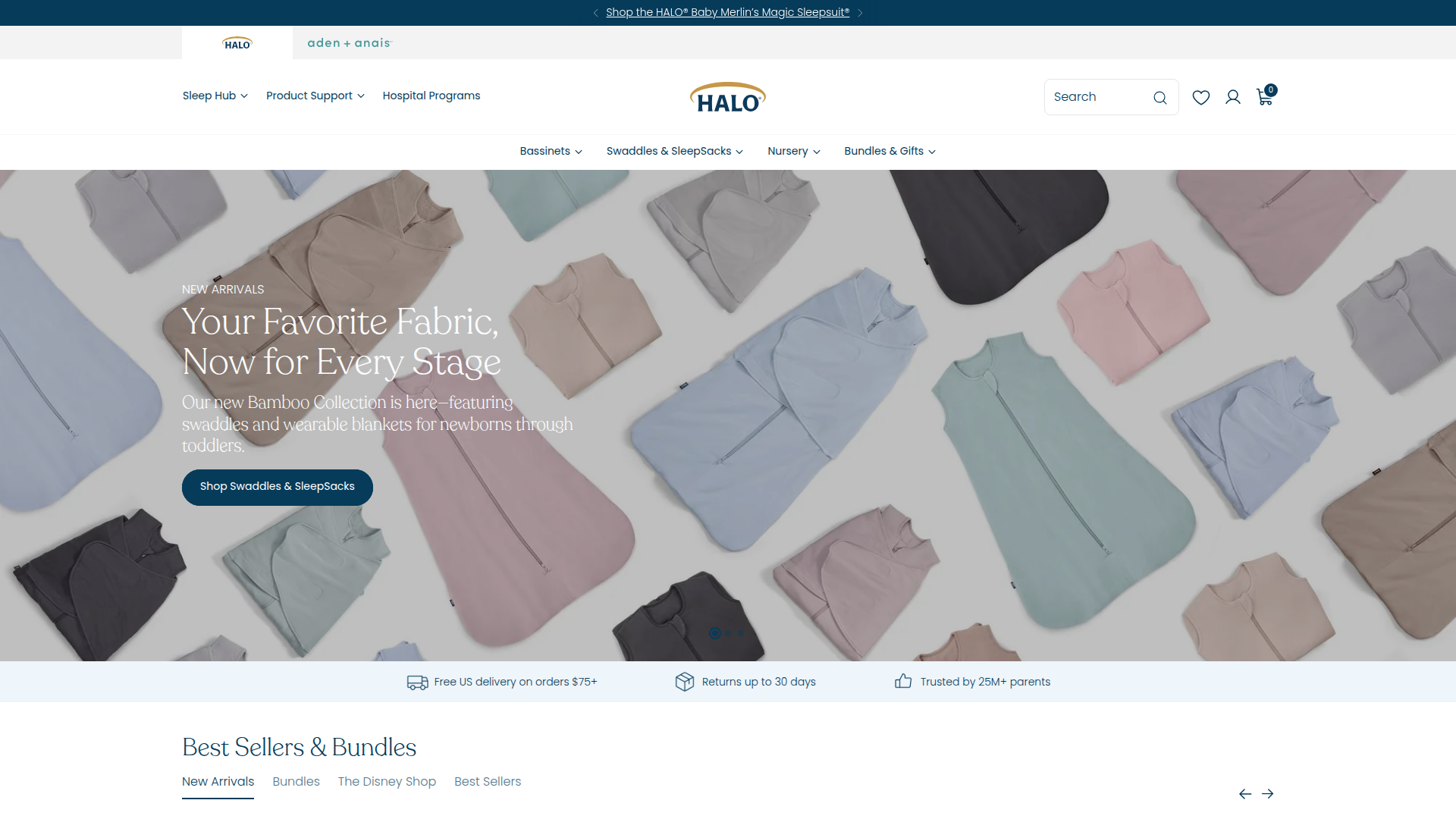 Halo Sleep website