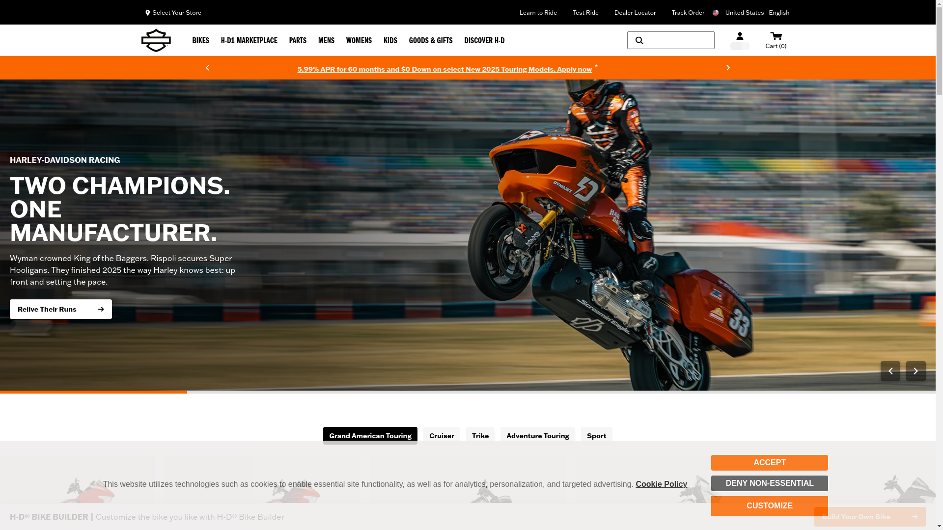Harley-Davidson website