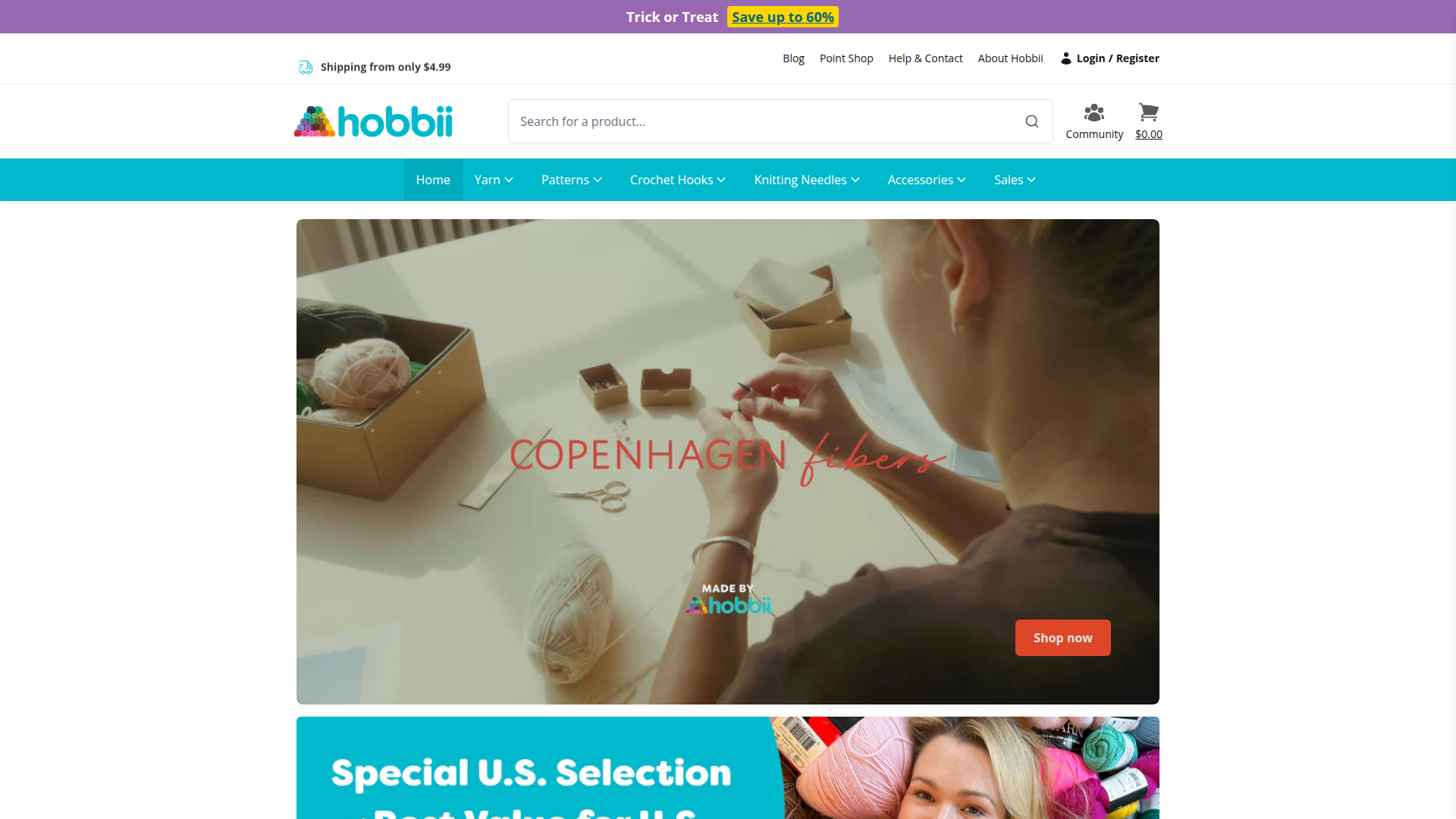 Hobbii website