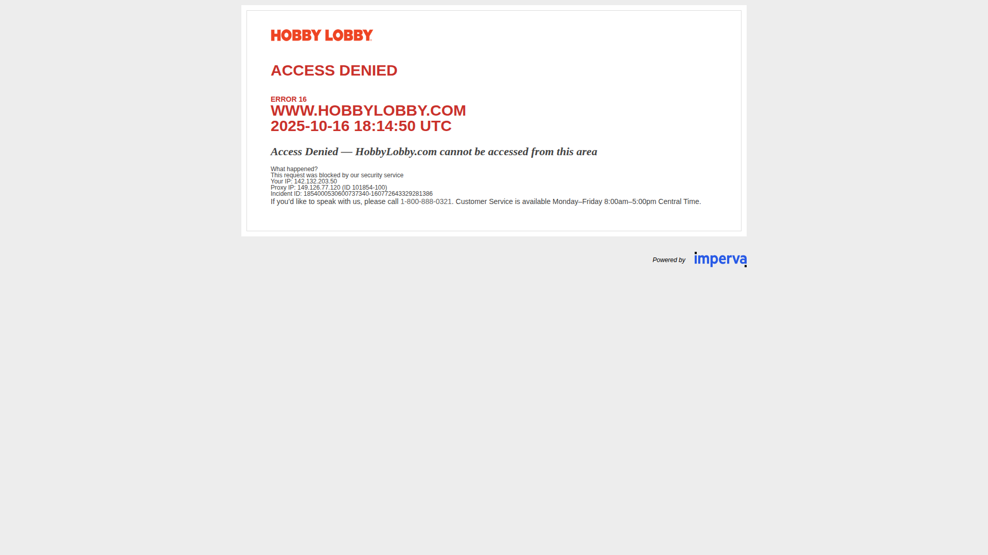 hobby lobby website