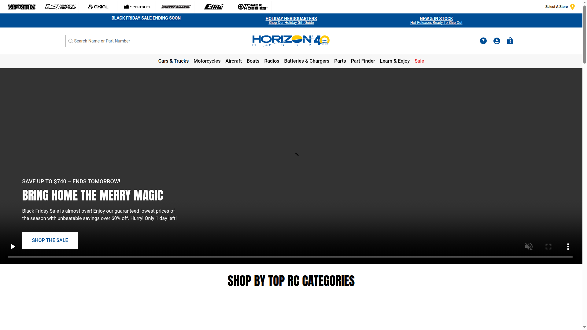 Horizon Hobby website