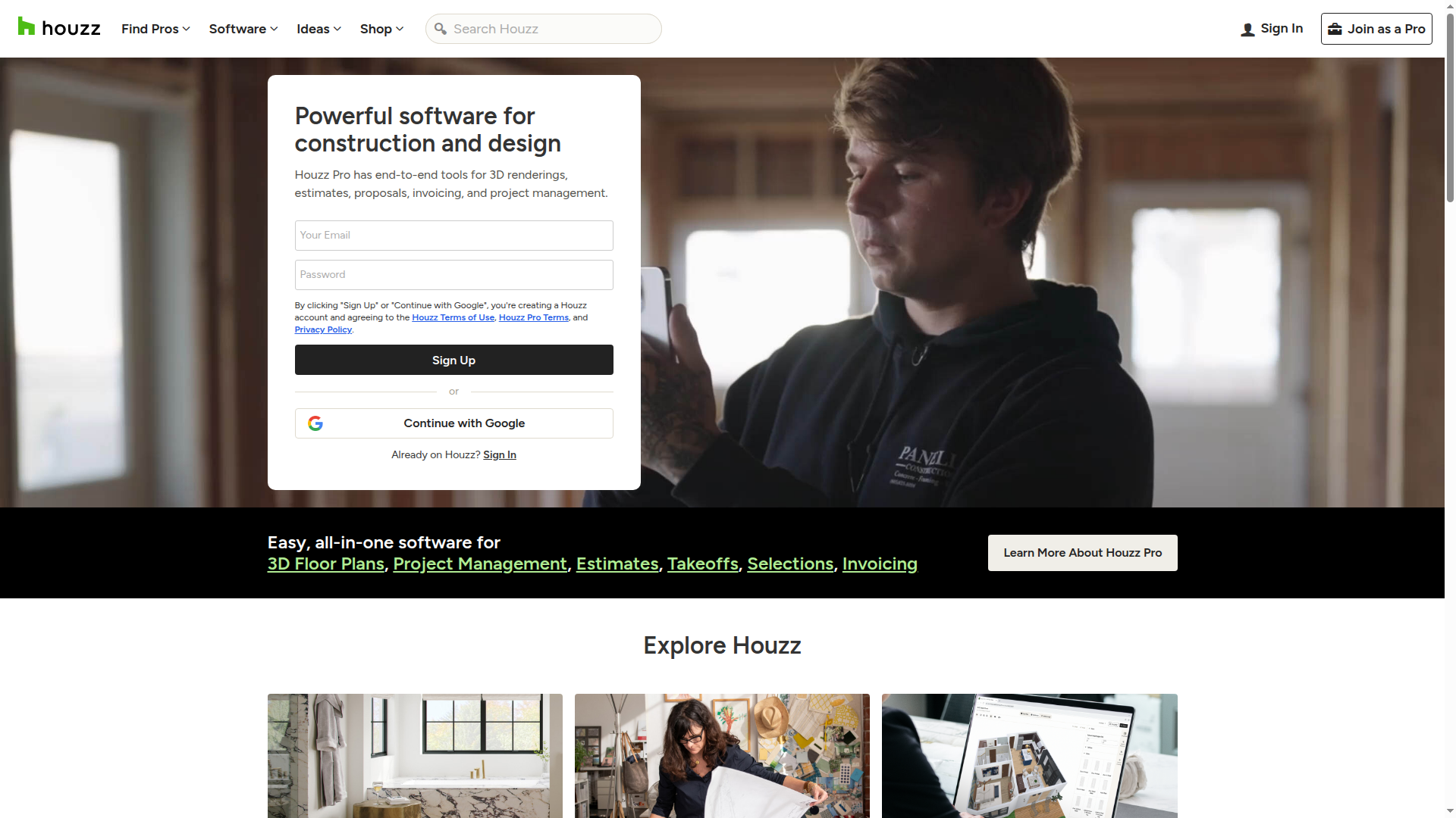 Houzz website