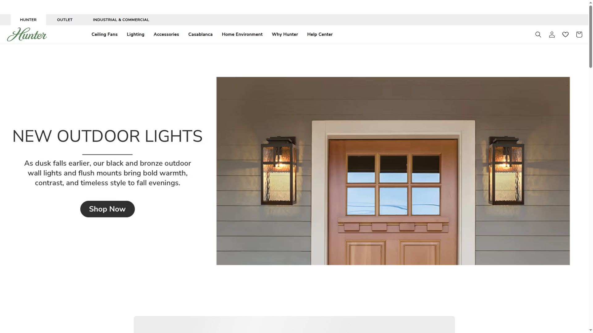 Hunter Fan Company website