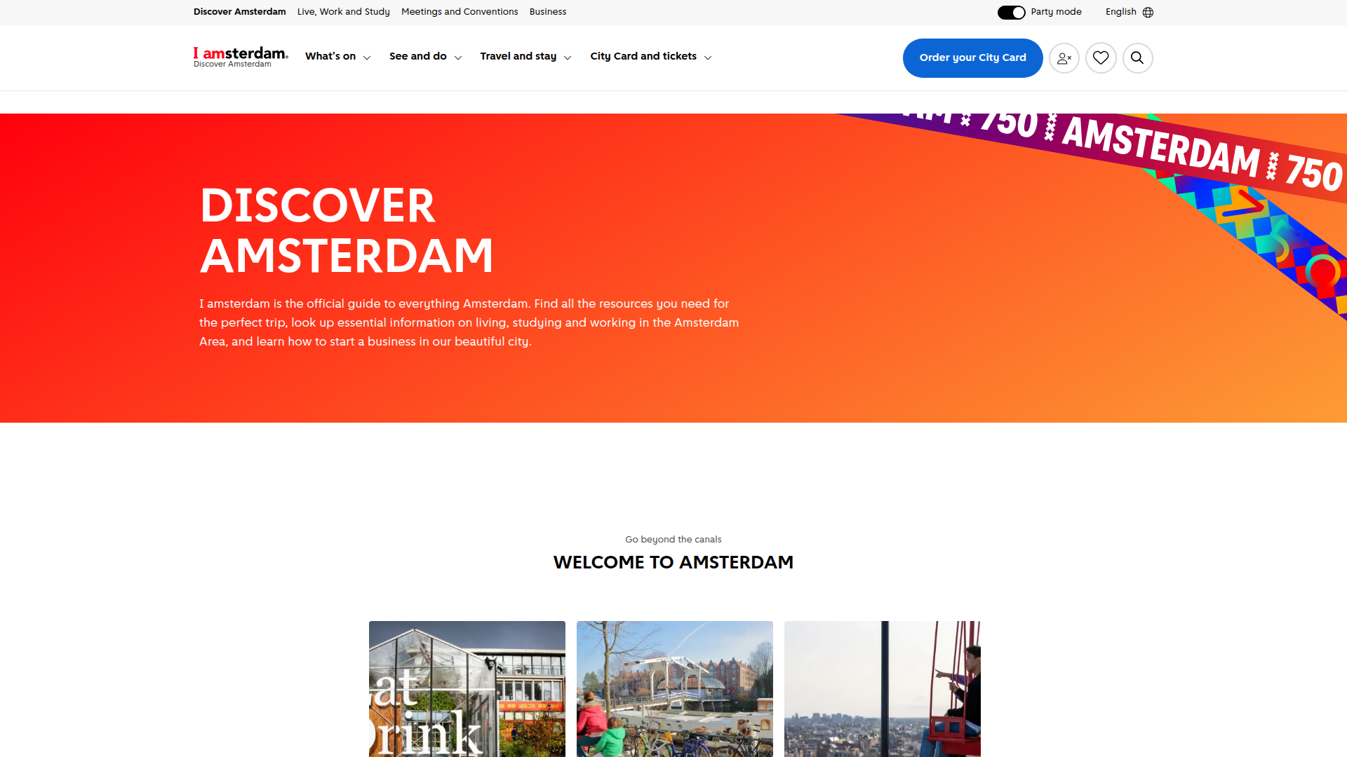Iamsterdam.com website
