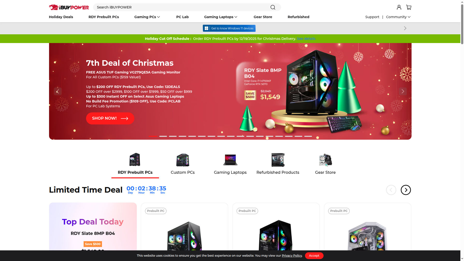 iBUYPOWER.com website