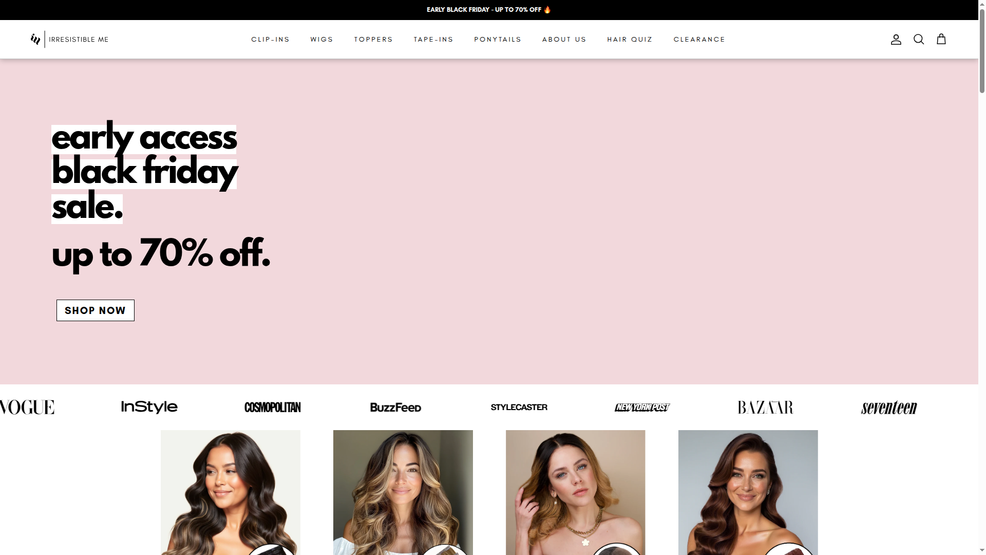 Irresistible website