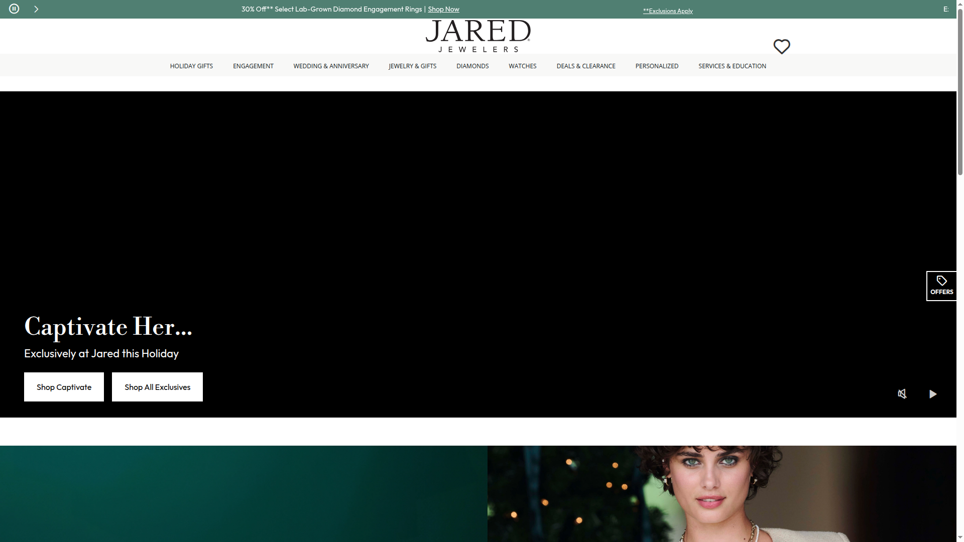 Jared Jewelers website