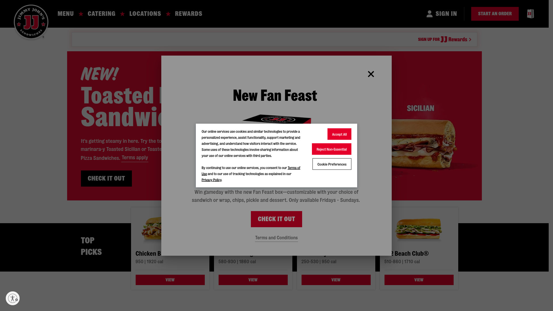 Jimmy John's website
