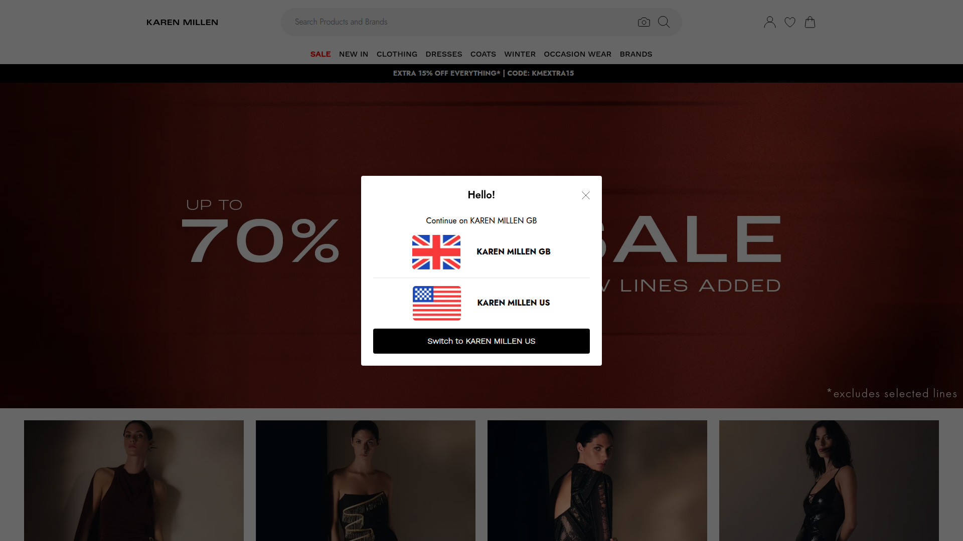Karen Millen website