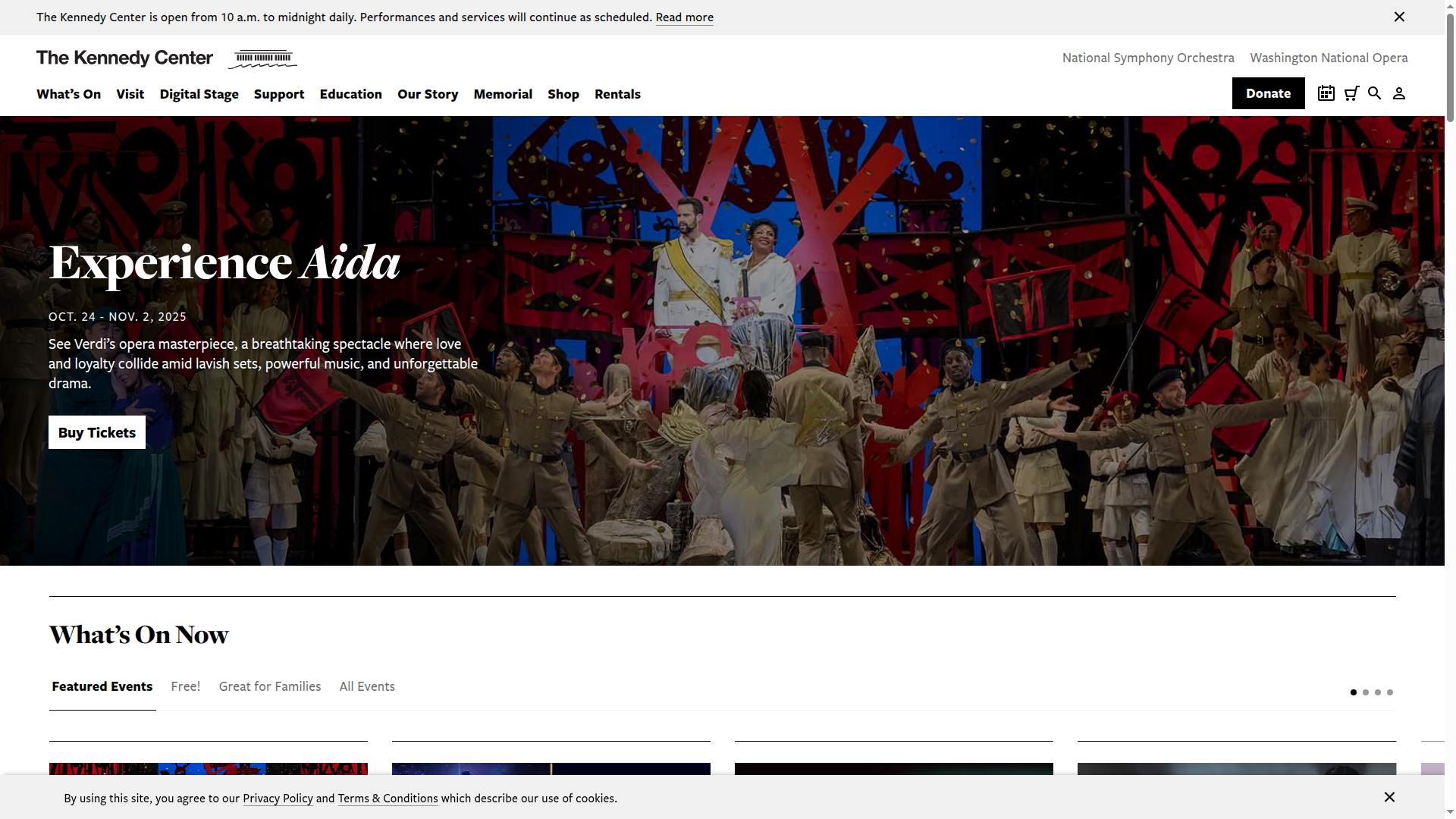 The Kennedy Center website