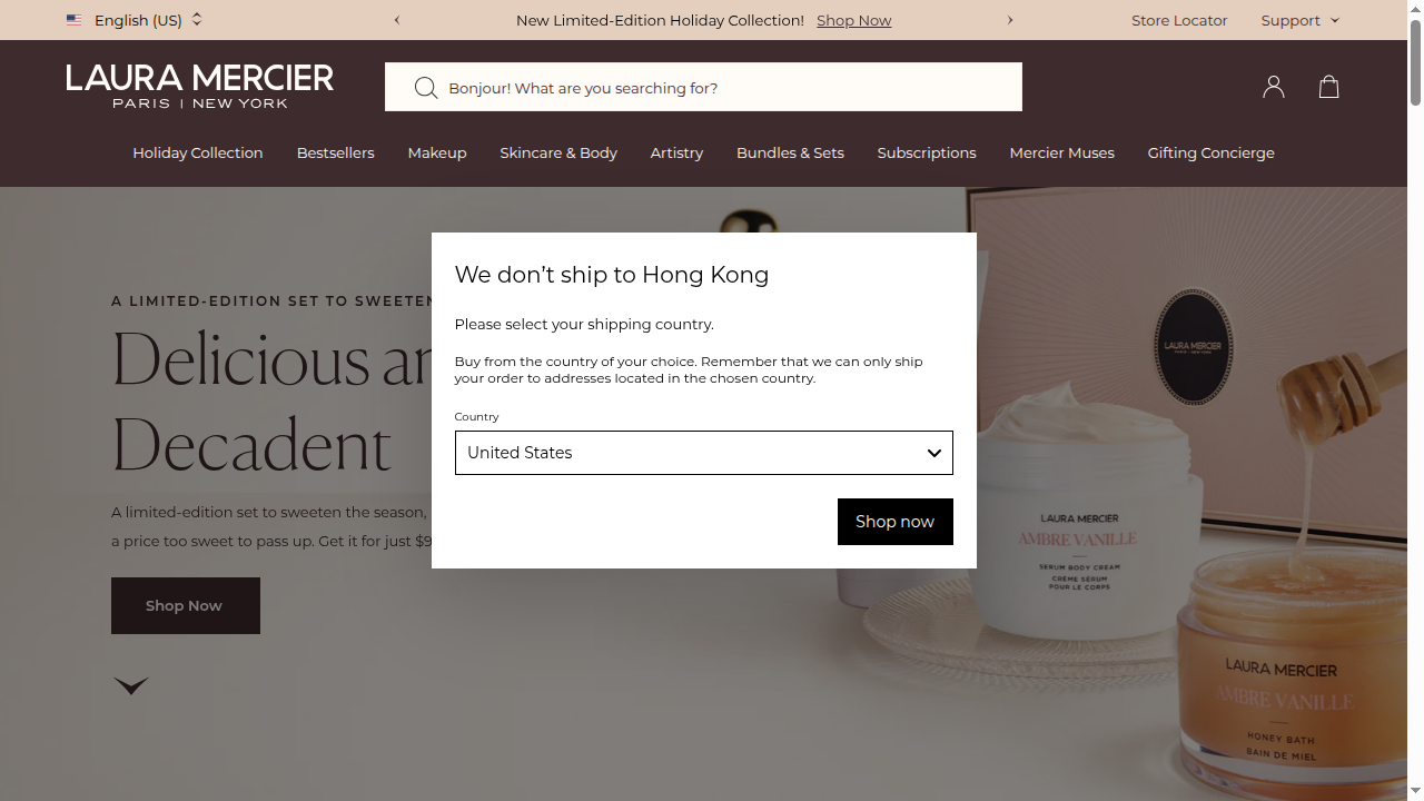 Laura Mercier website