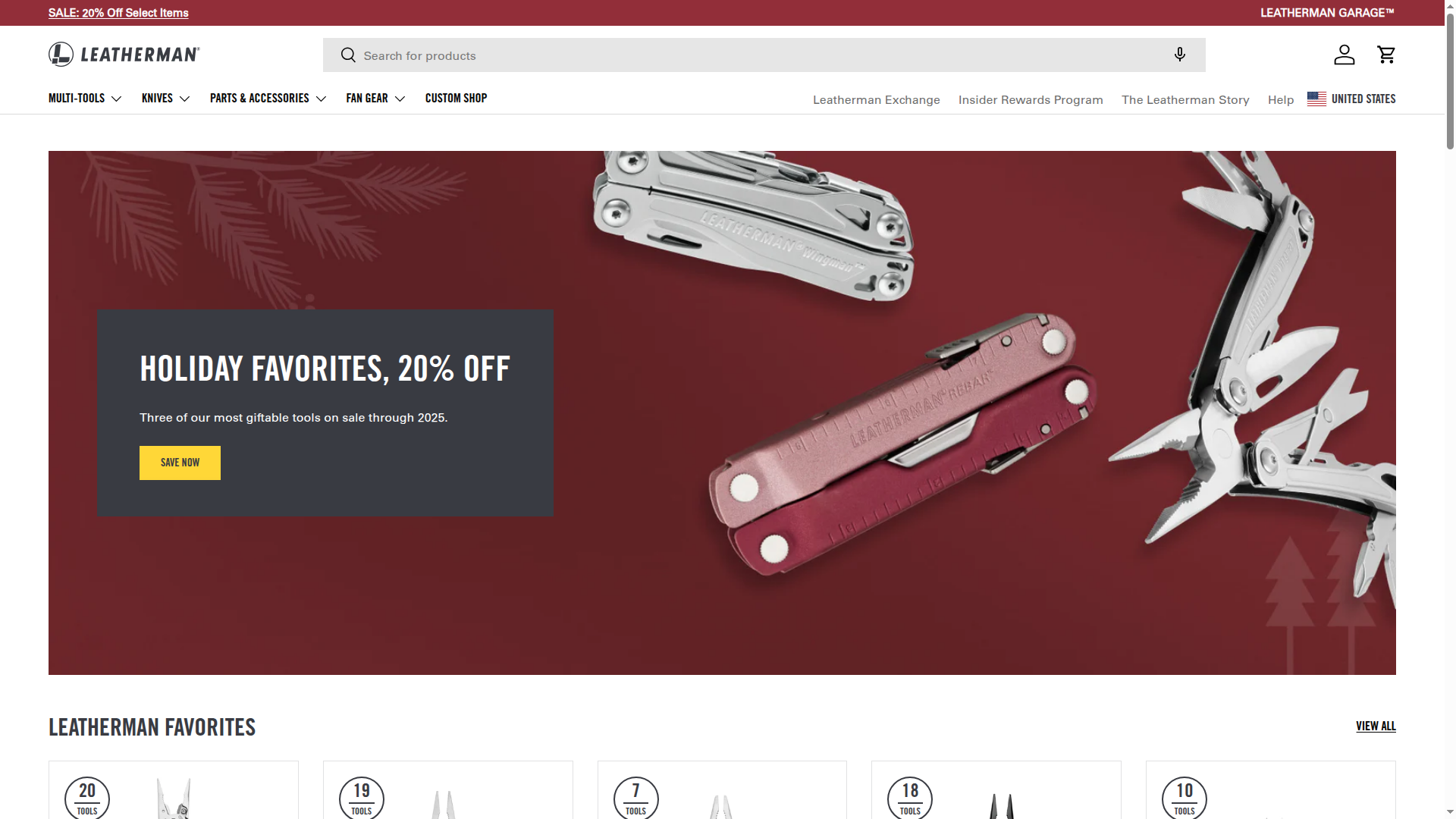 Leatherman website