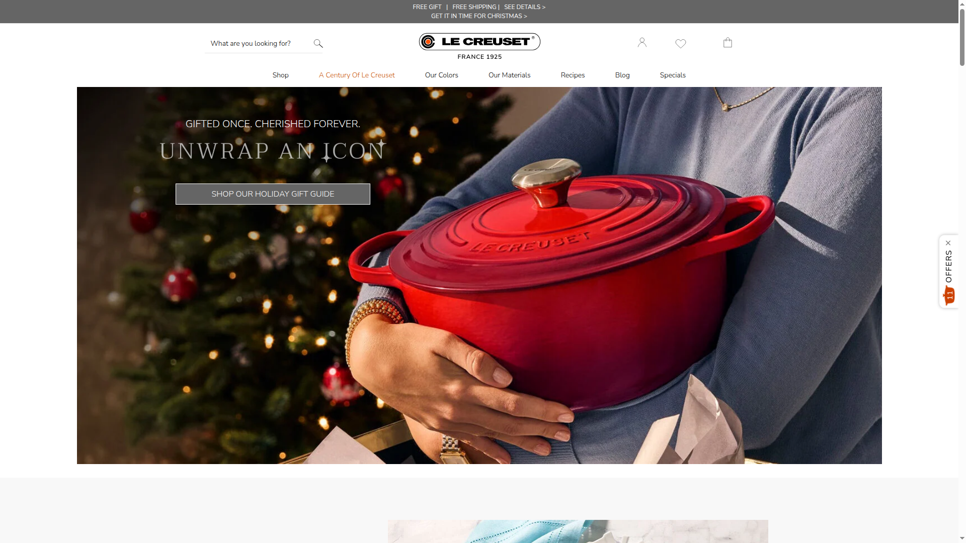 Le Creuset website