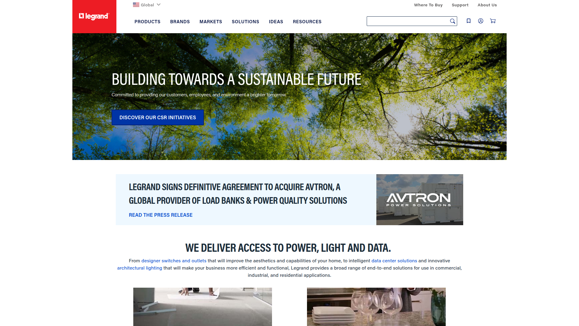 Legrand website