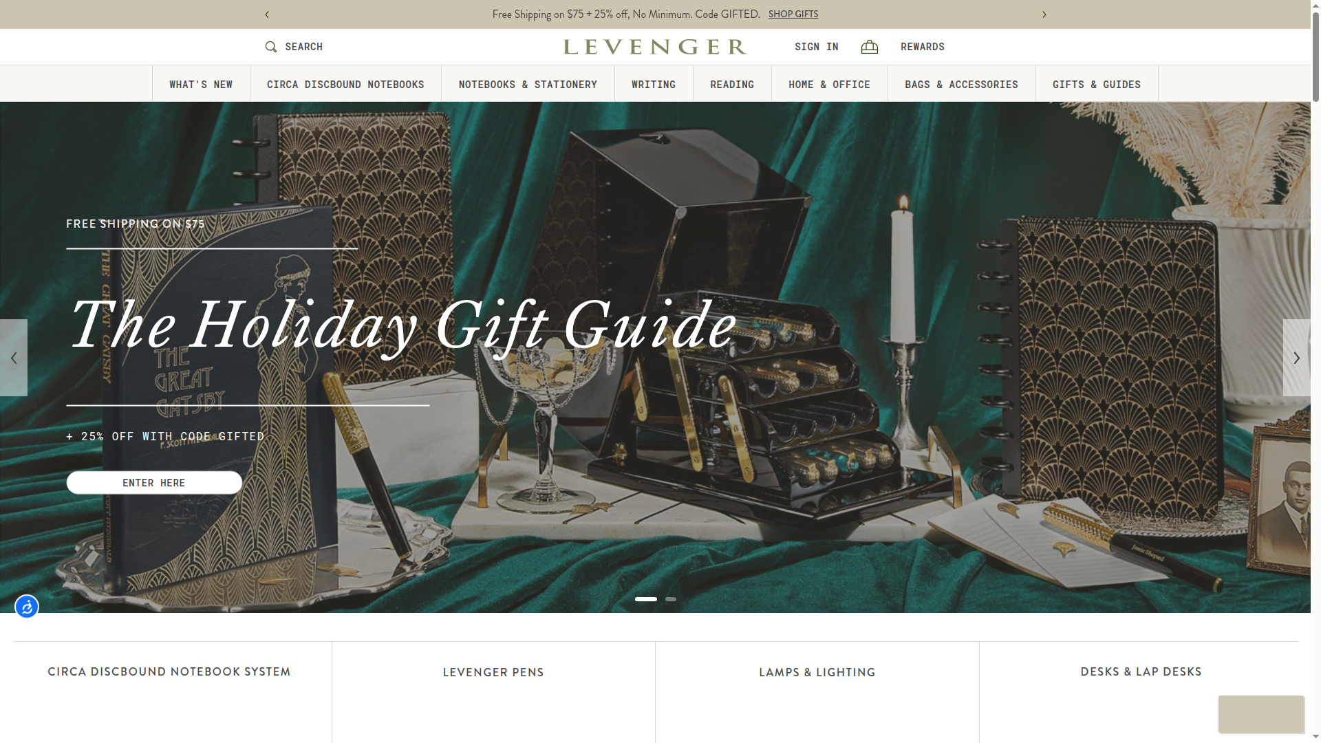 Levenger website