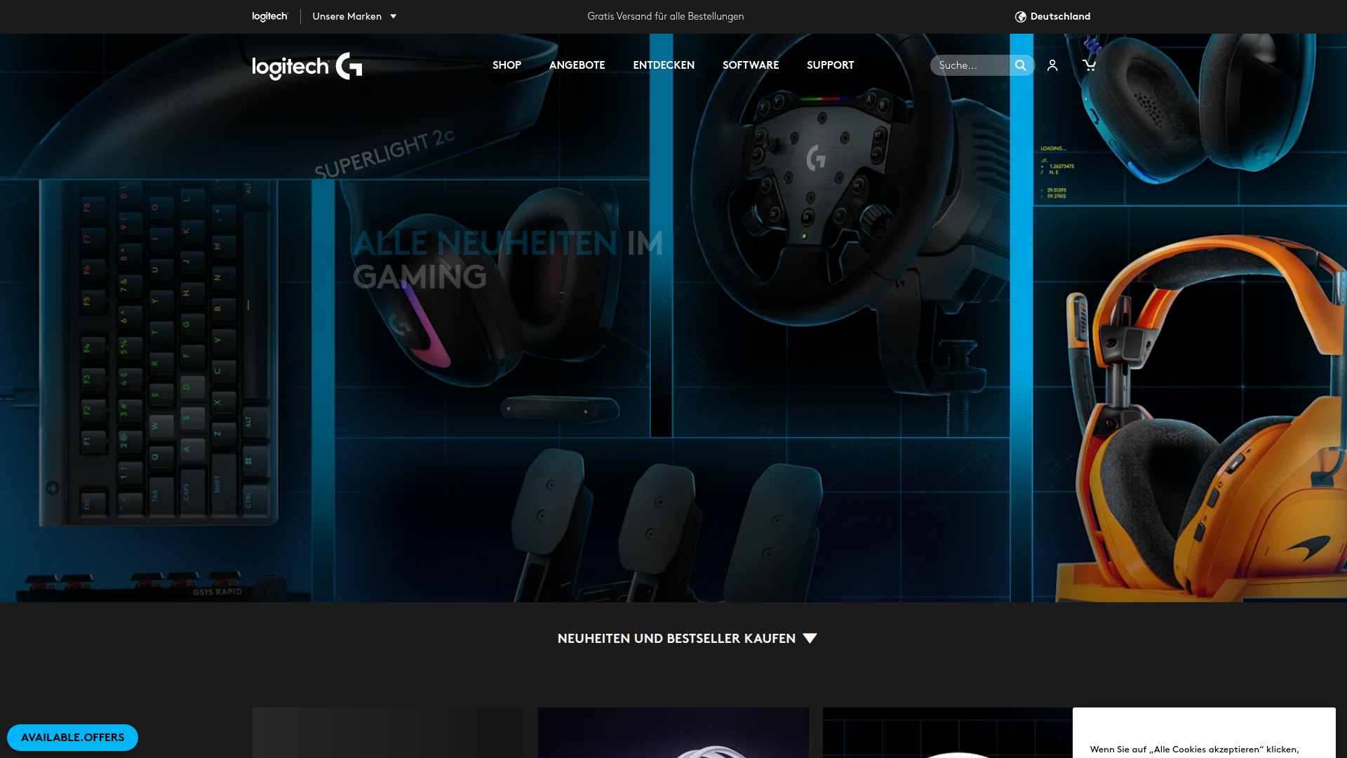 Logitech G website