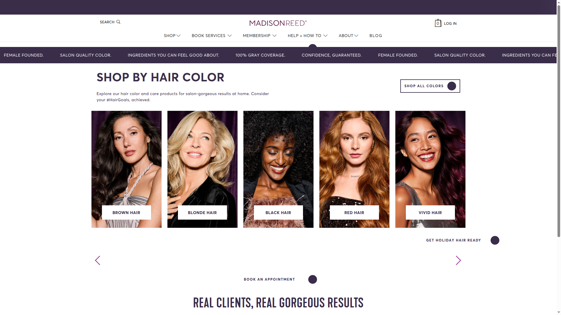 Madison Reed website