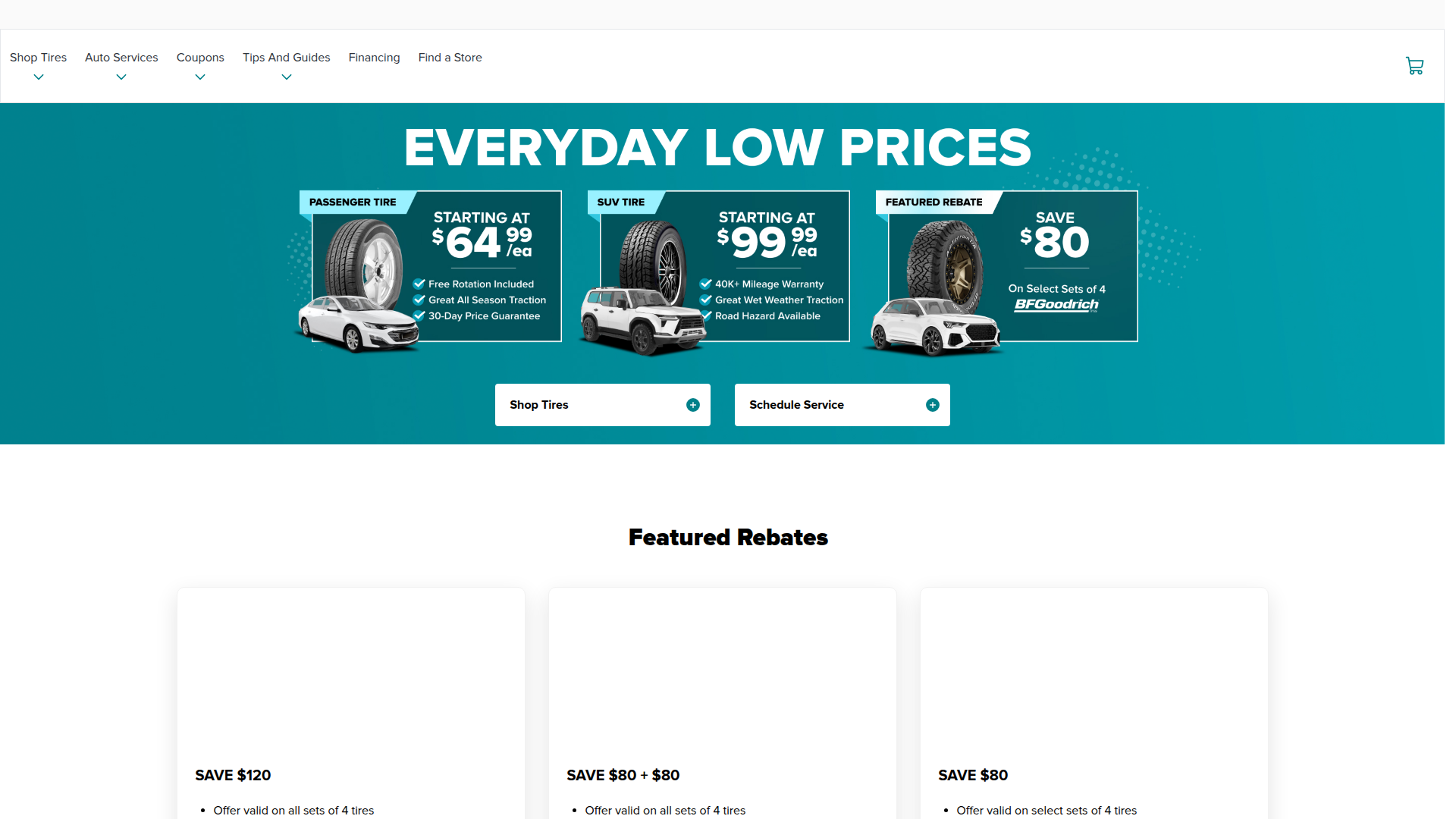 Mavis Tires website
