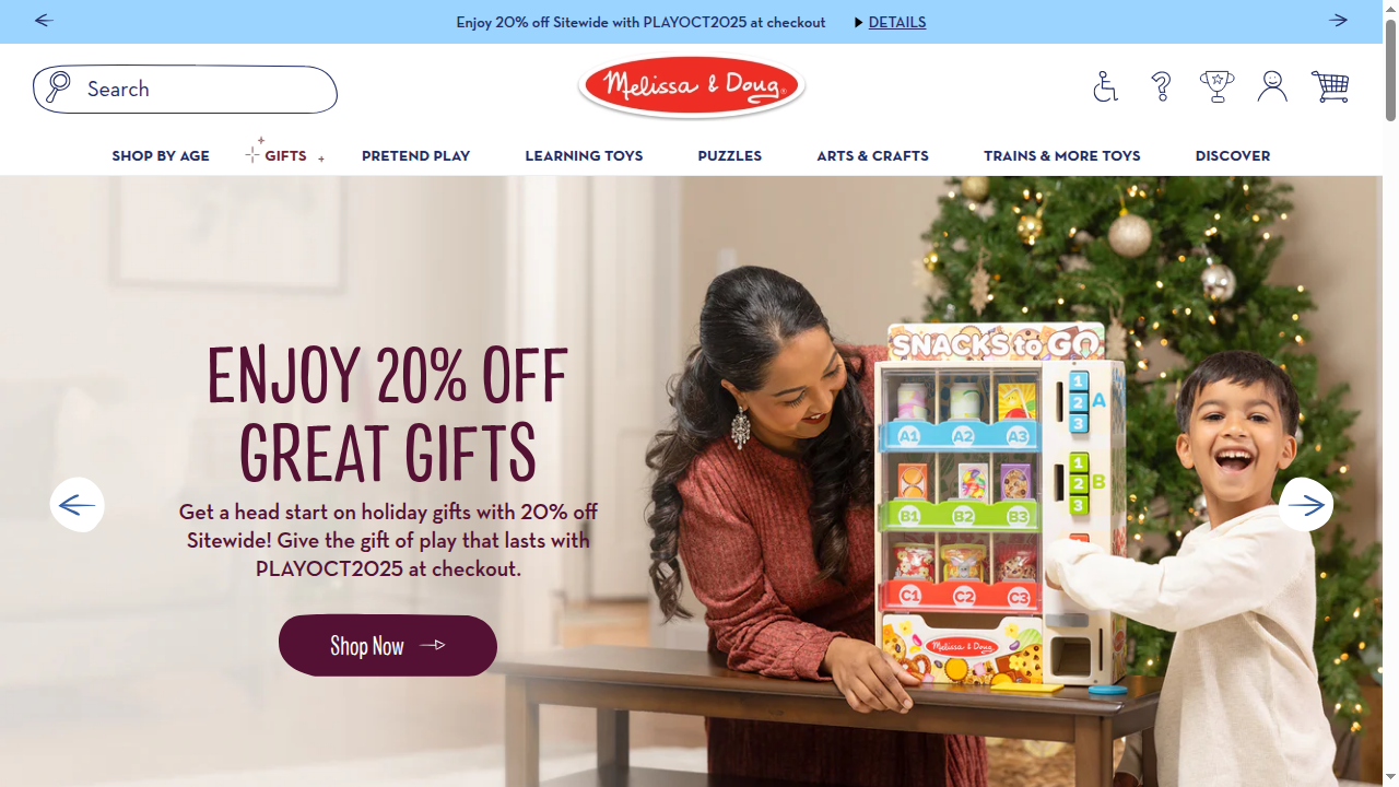 Melissa and Doug website