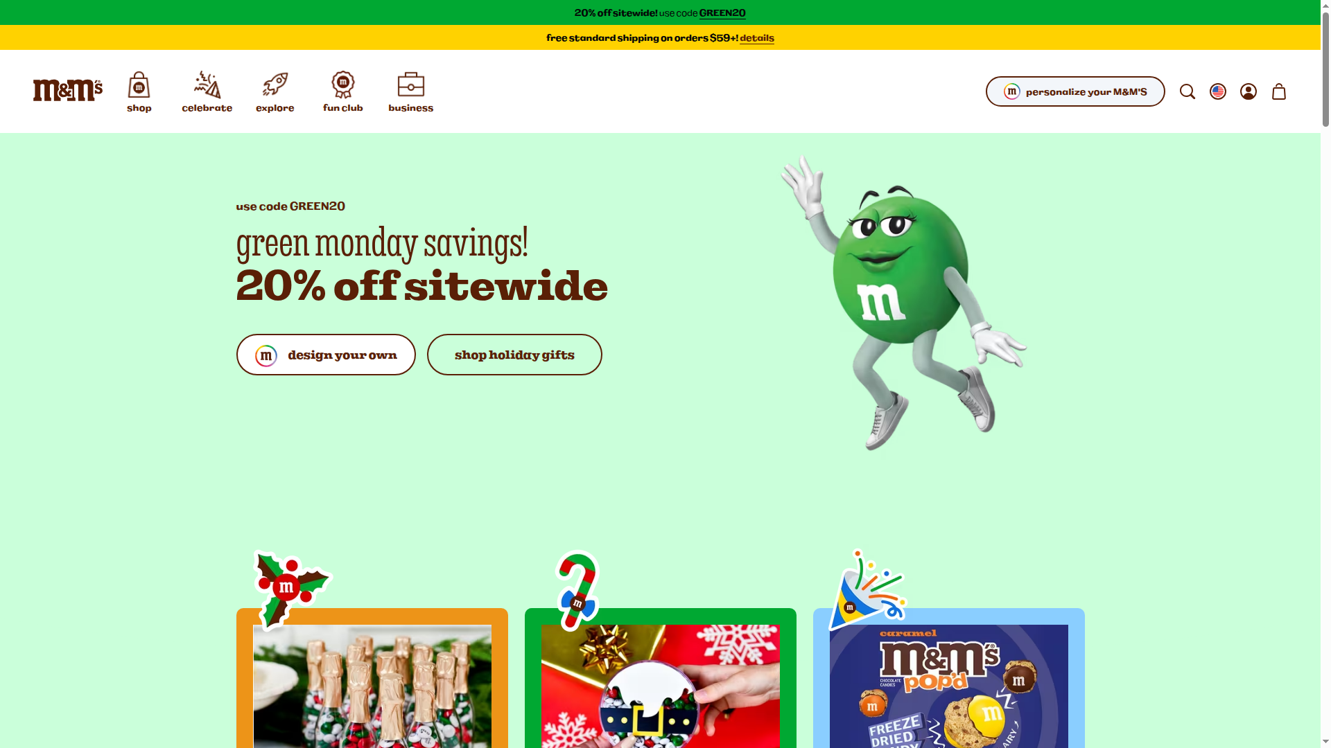 M&M's website