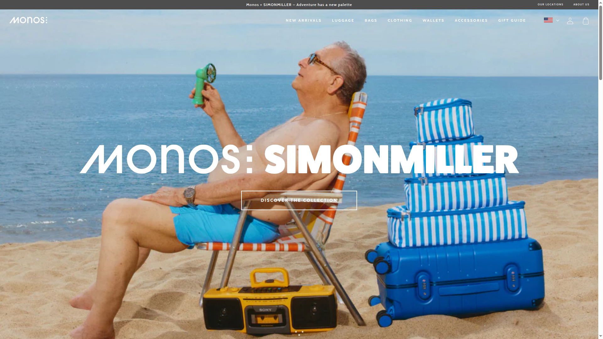 Monos Travel Ltd. website