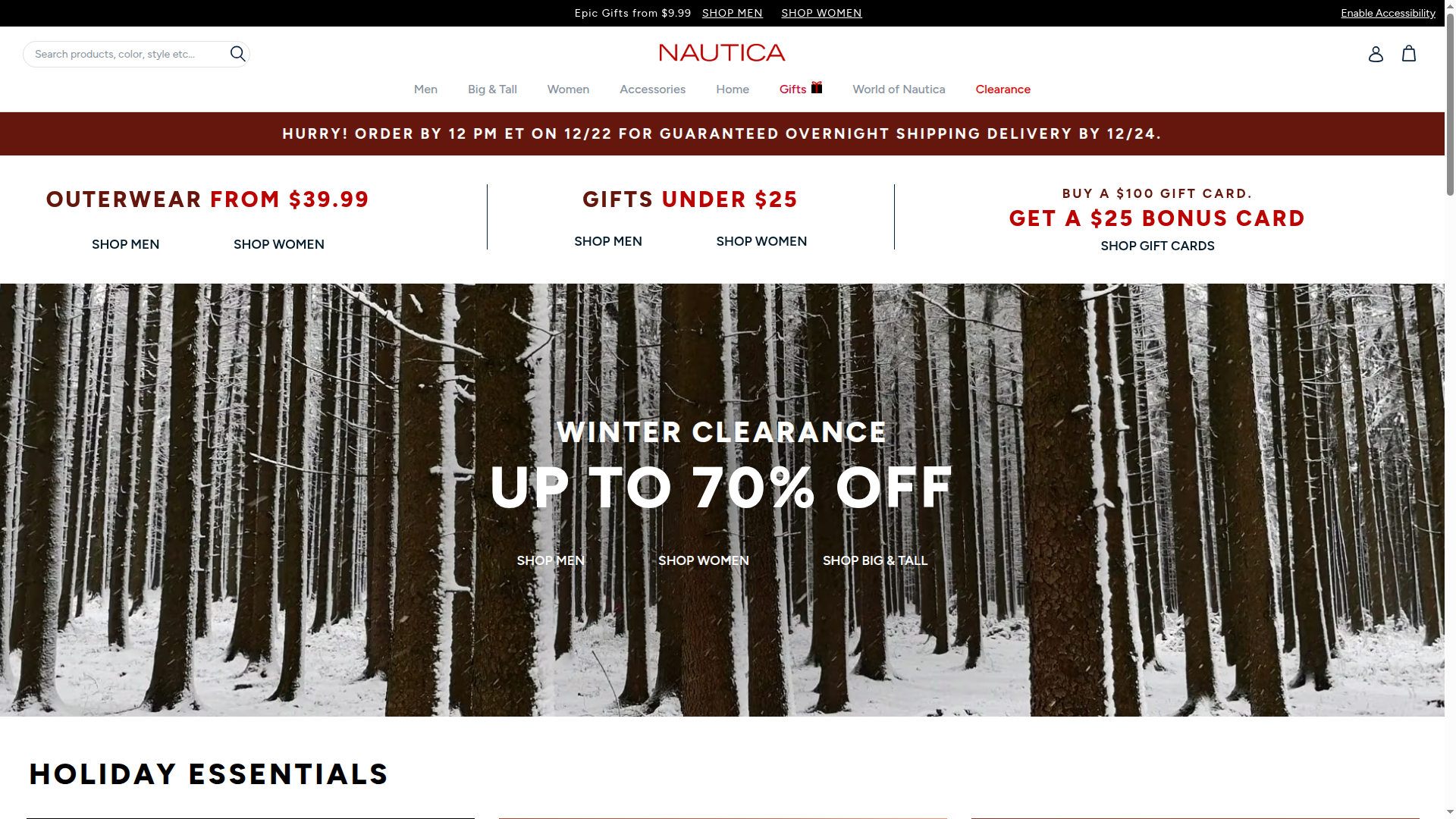 Nautica website