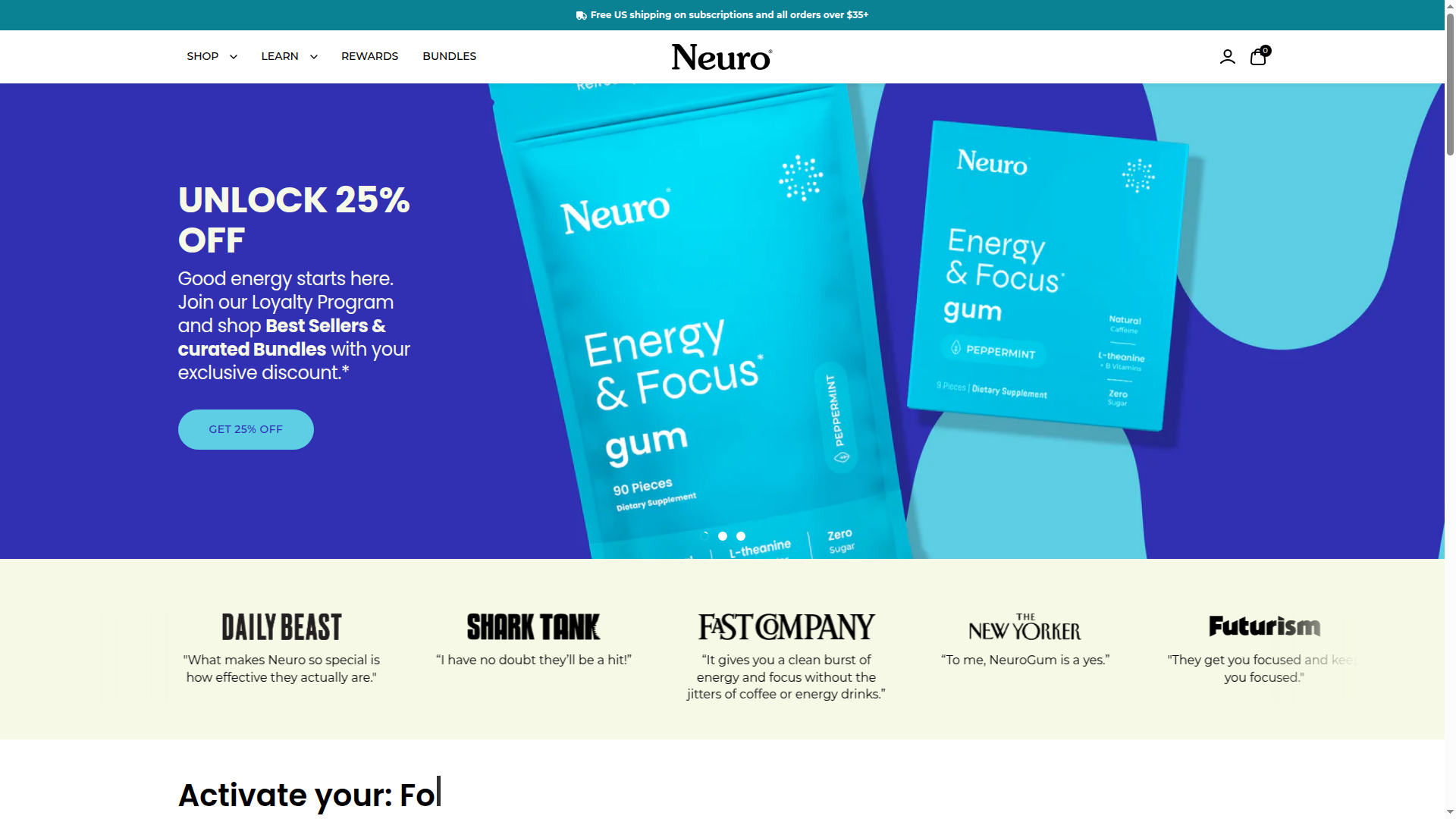 NeuroGum website