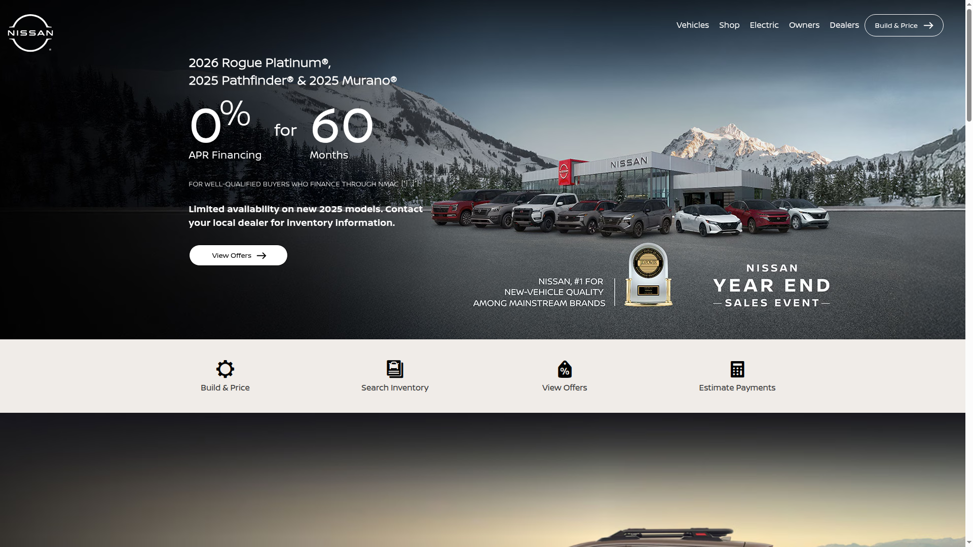 NissanUSA website