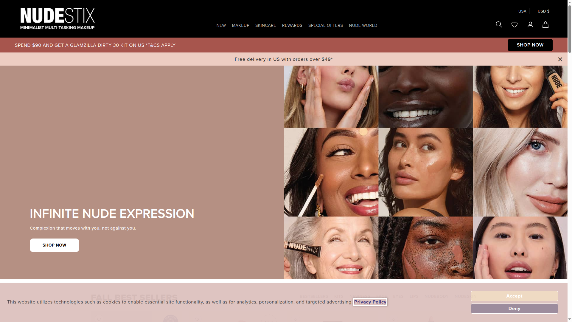 Nudestix website
