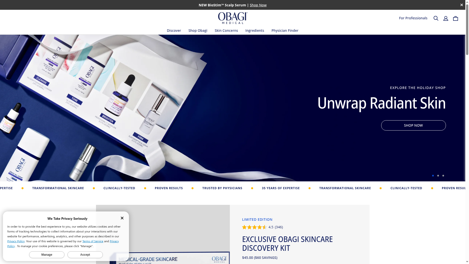 Obagi website