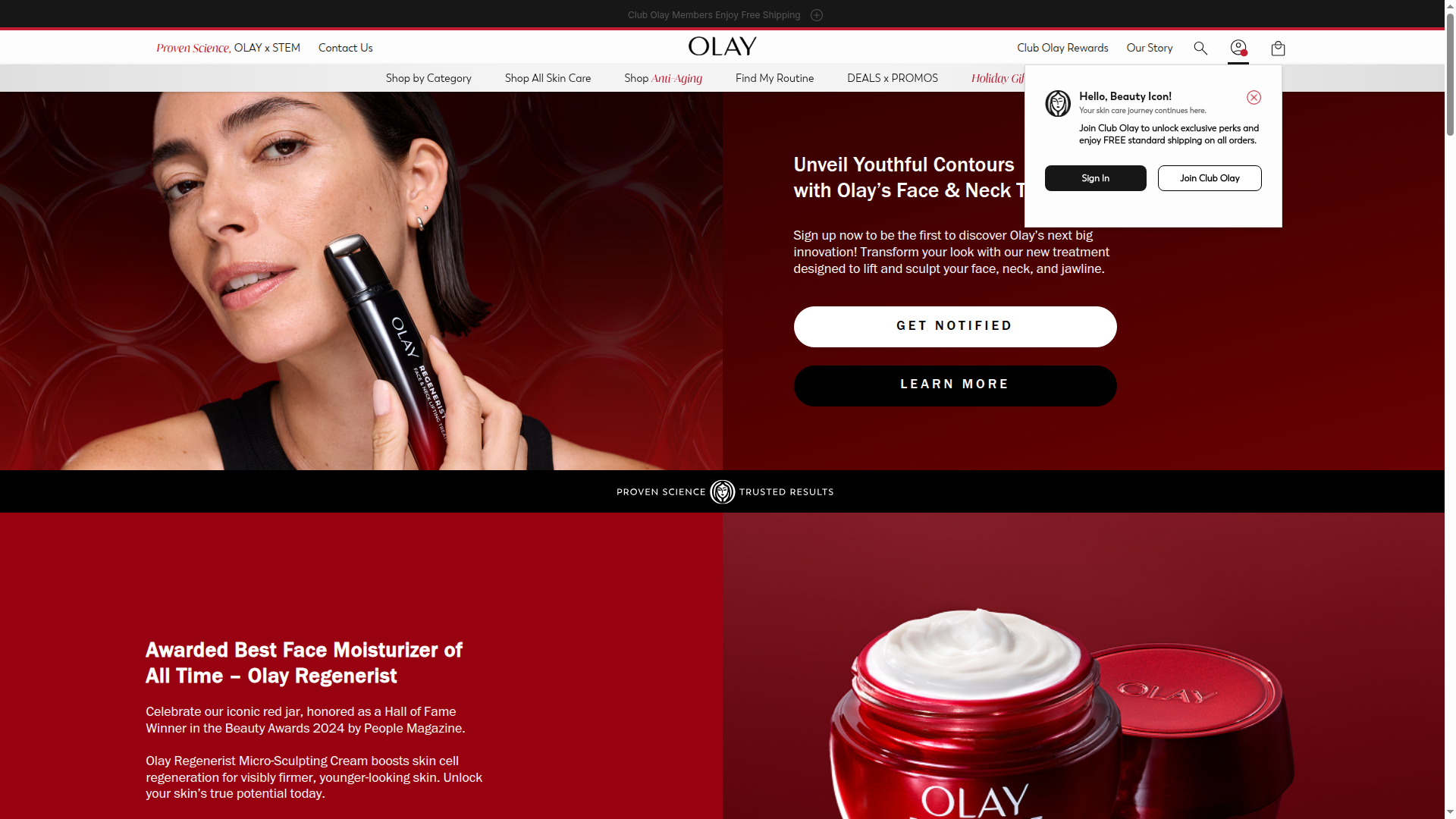 Olay website