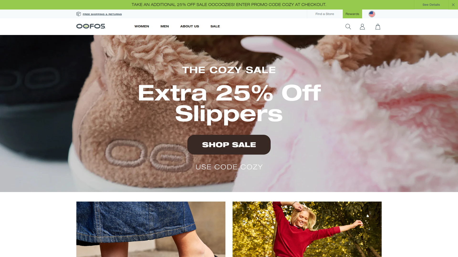 OOFOS website