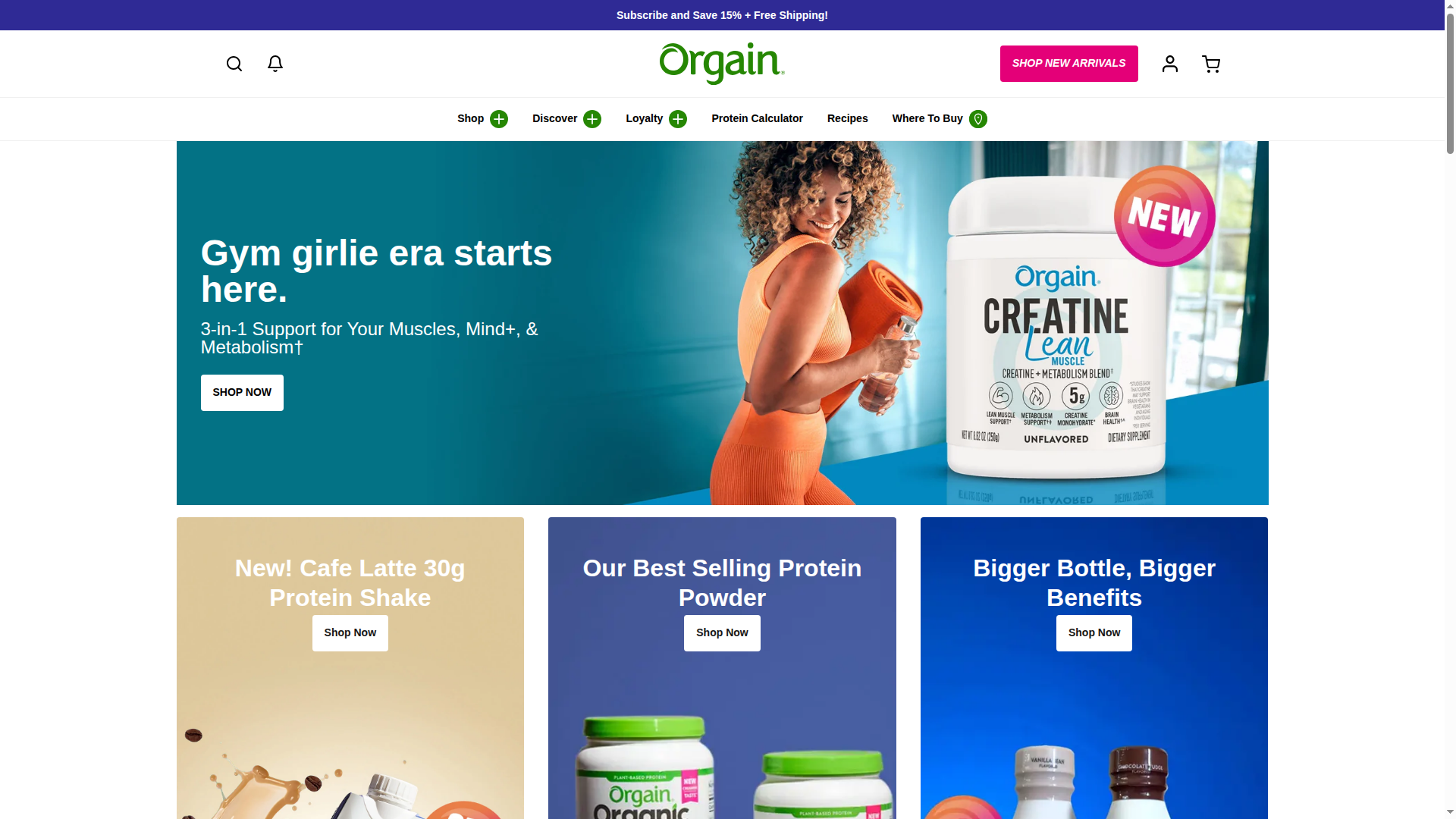 Orgain website