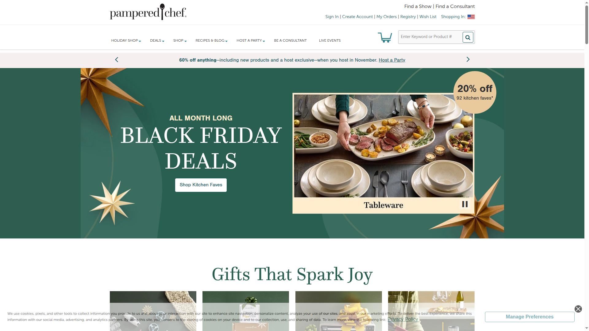 Pampered Chef website