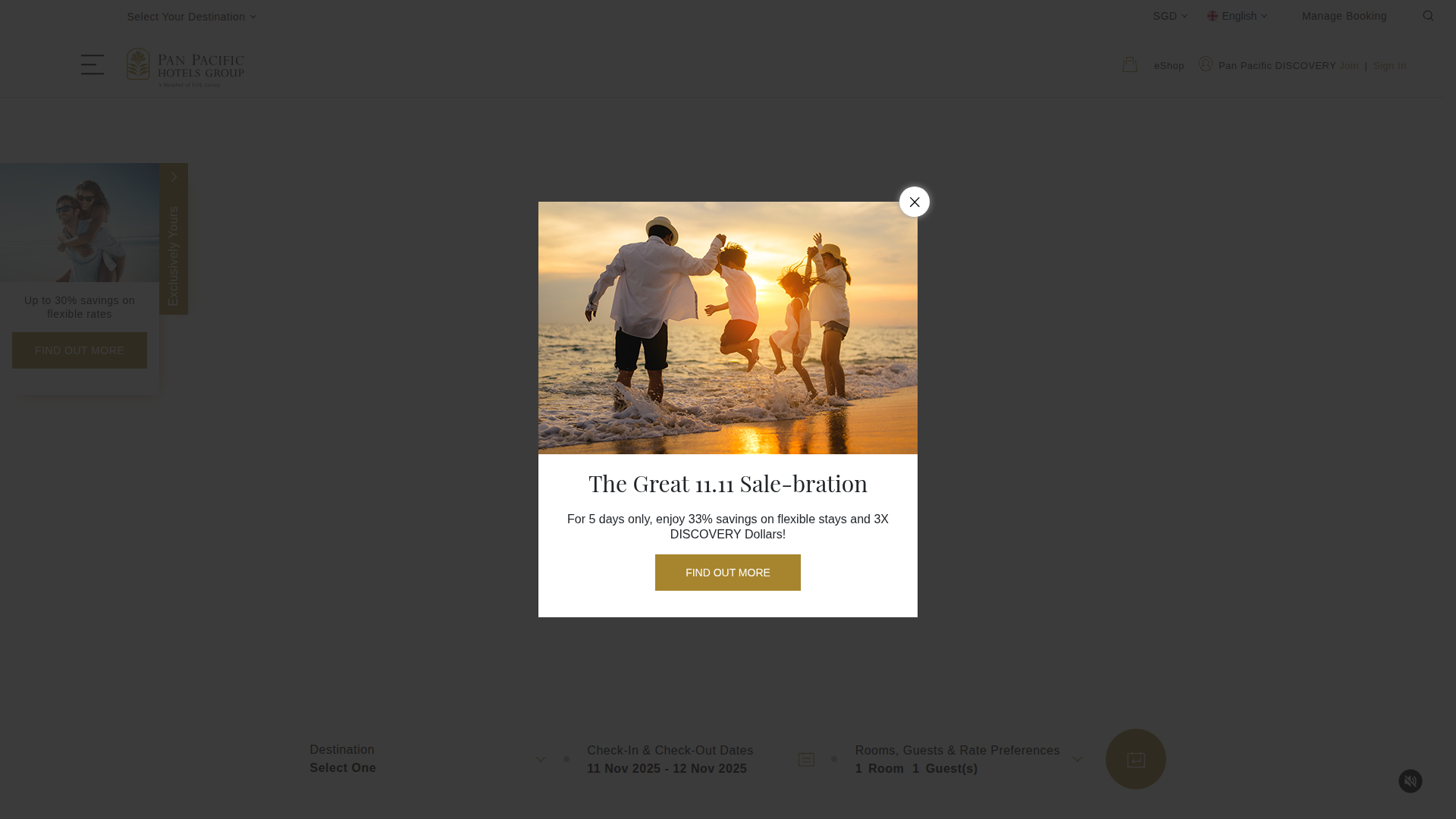 Pan Pacific Hotel Group website
