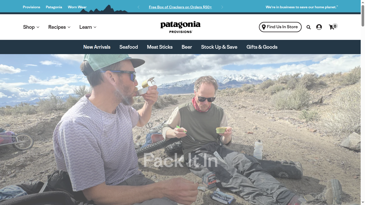 patagoniaprovisions.com website