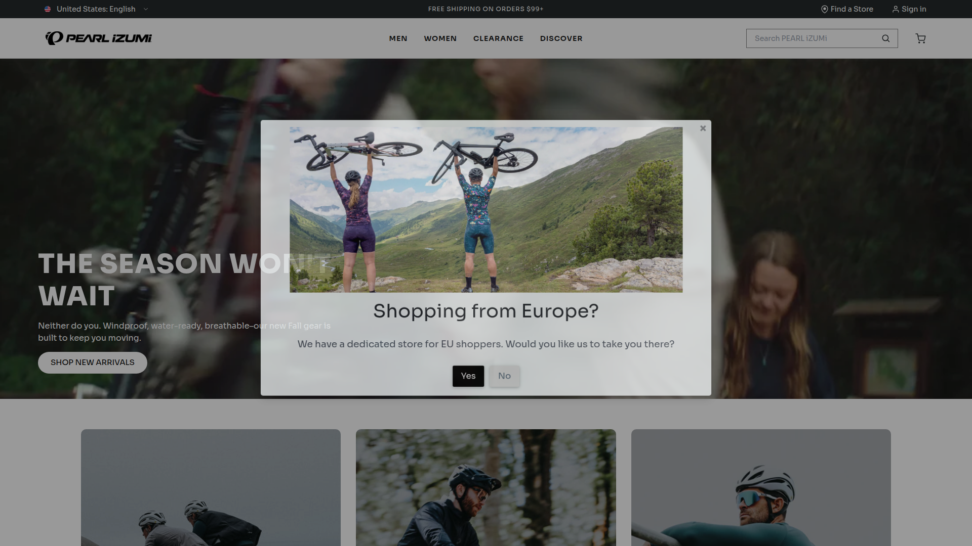 PEARL iZUMi website