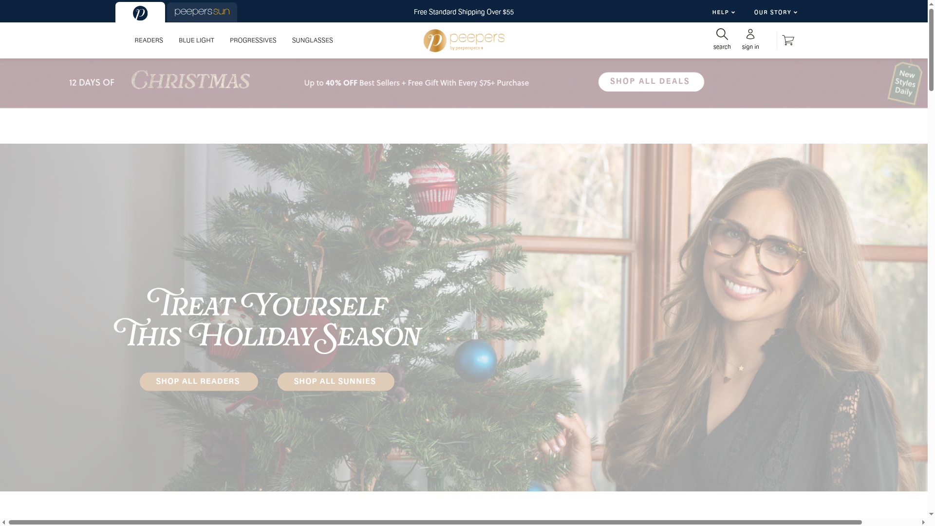 PEEPERS BY PEEPERSPECS website