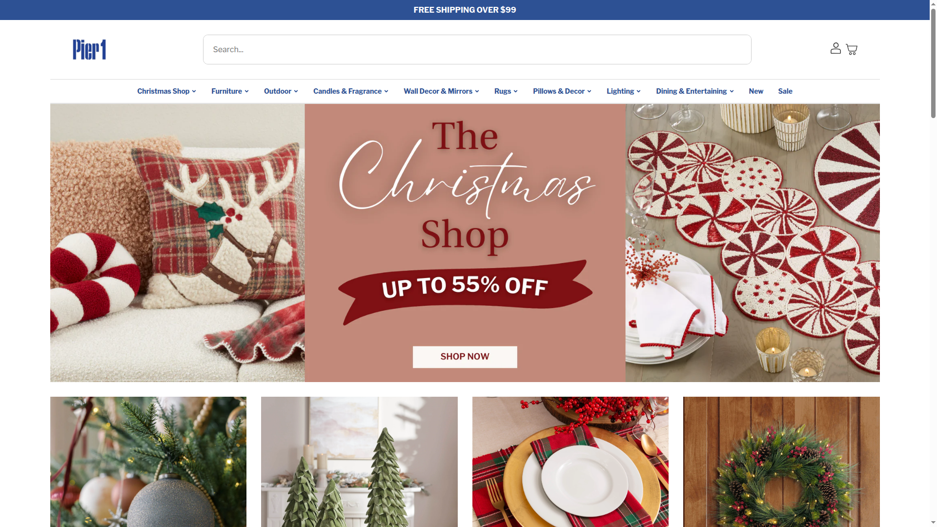 Pier 1 Imports website