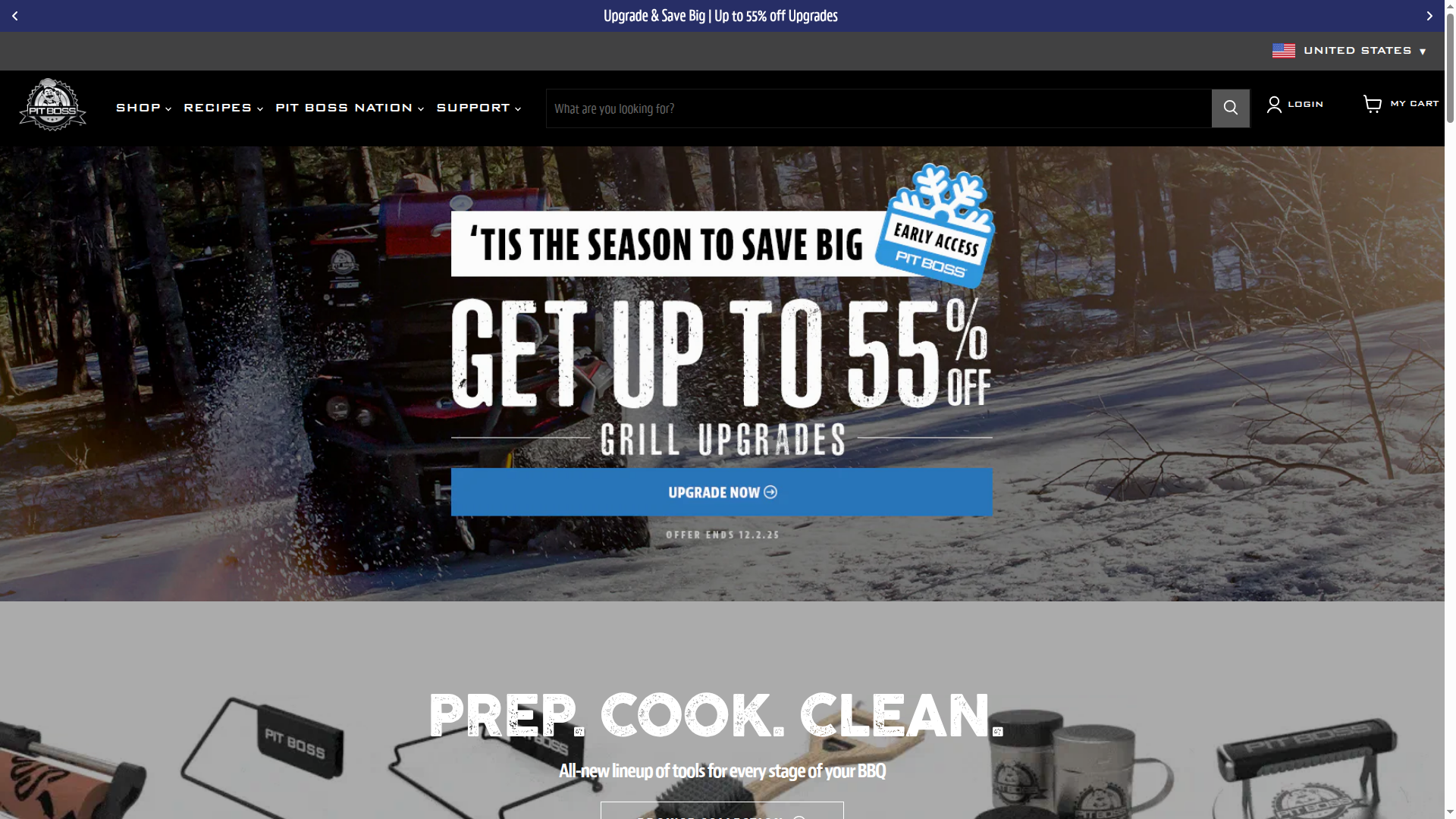 Pit Boss Grills website