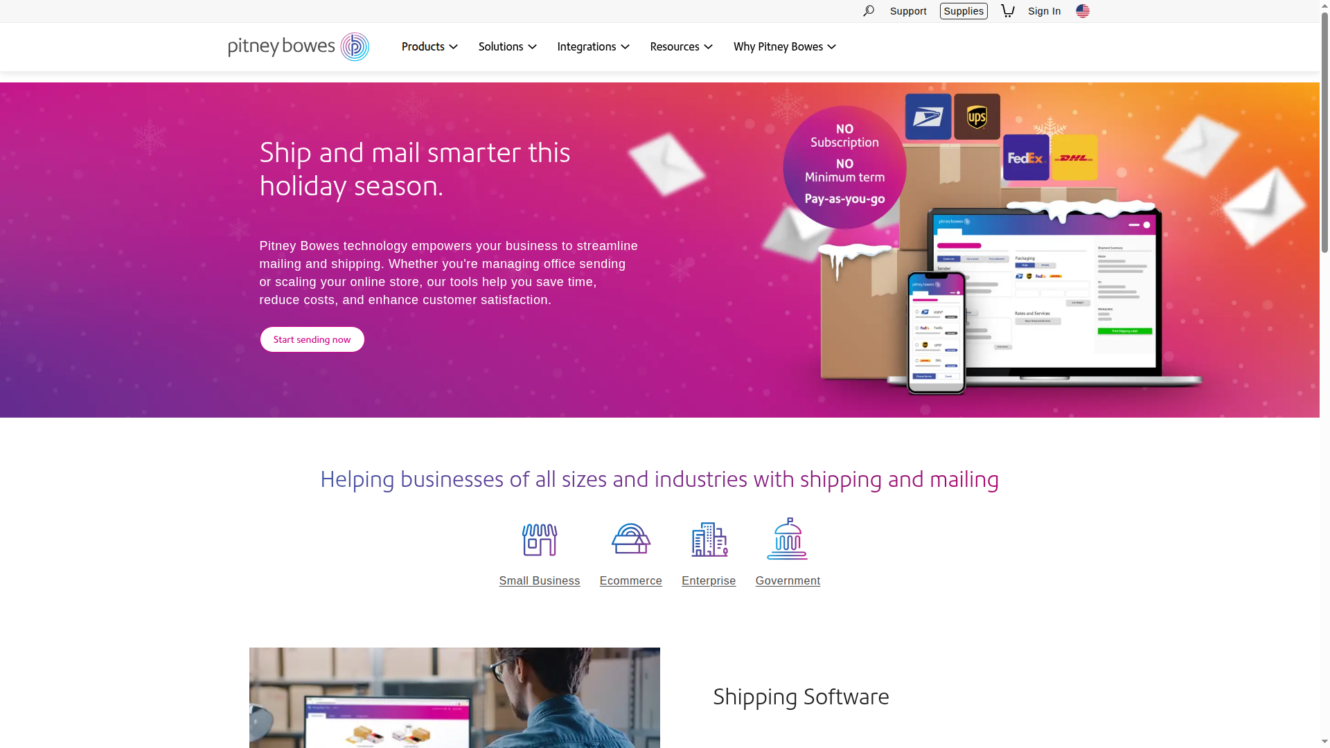 pitneybowes - 260 website