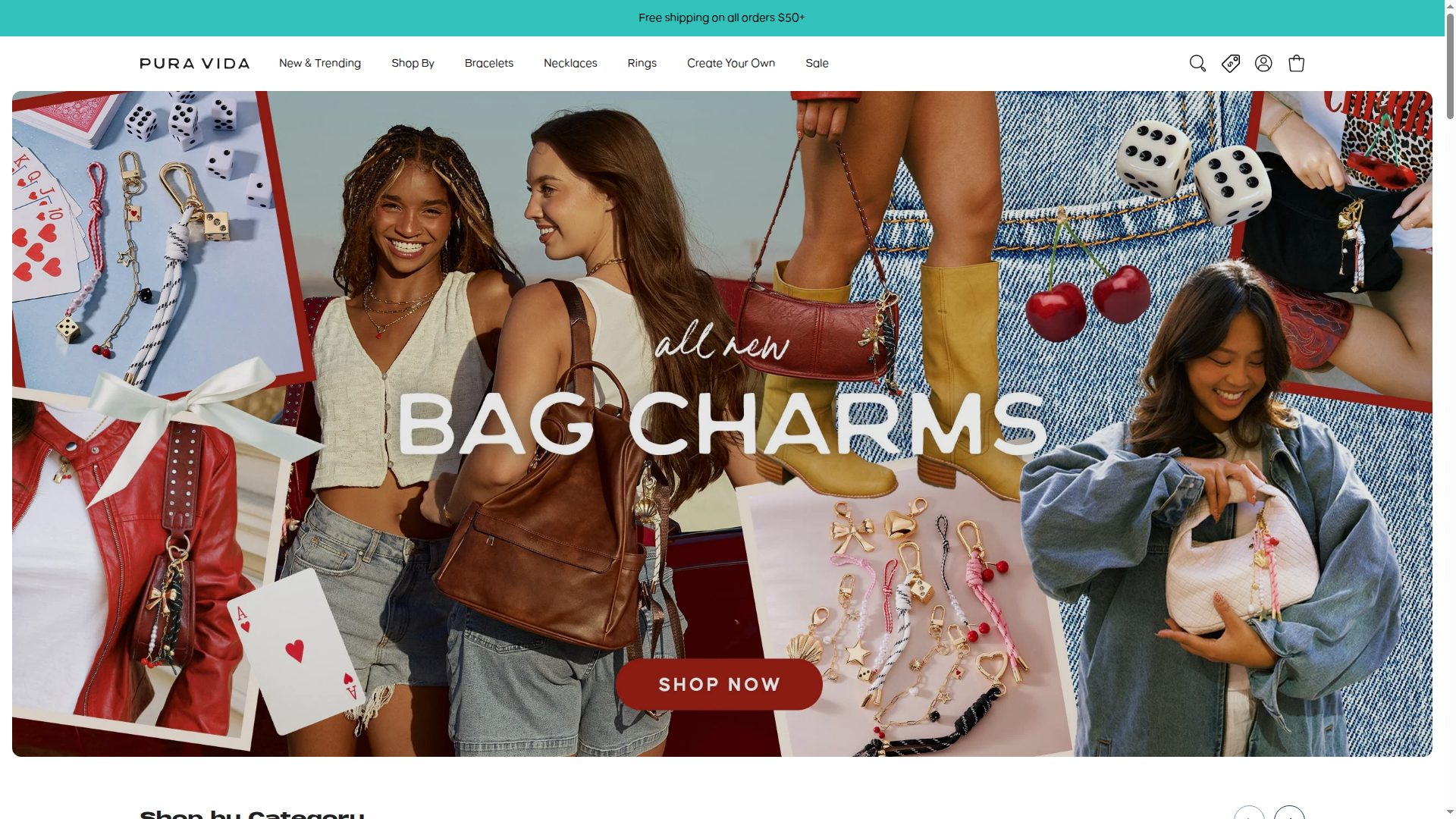 Pura Vida Bracelets website