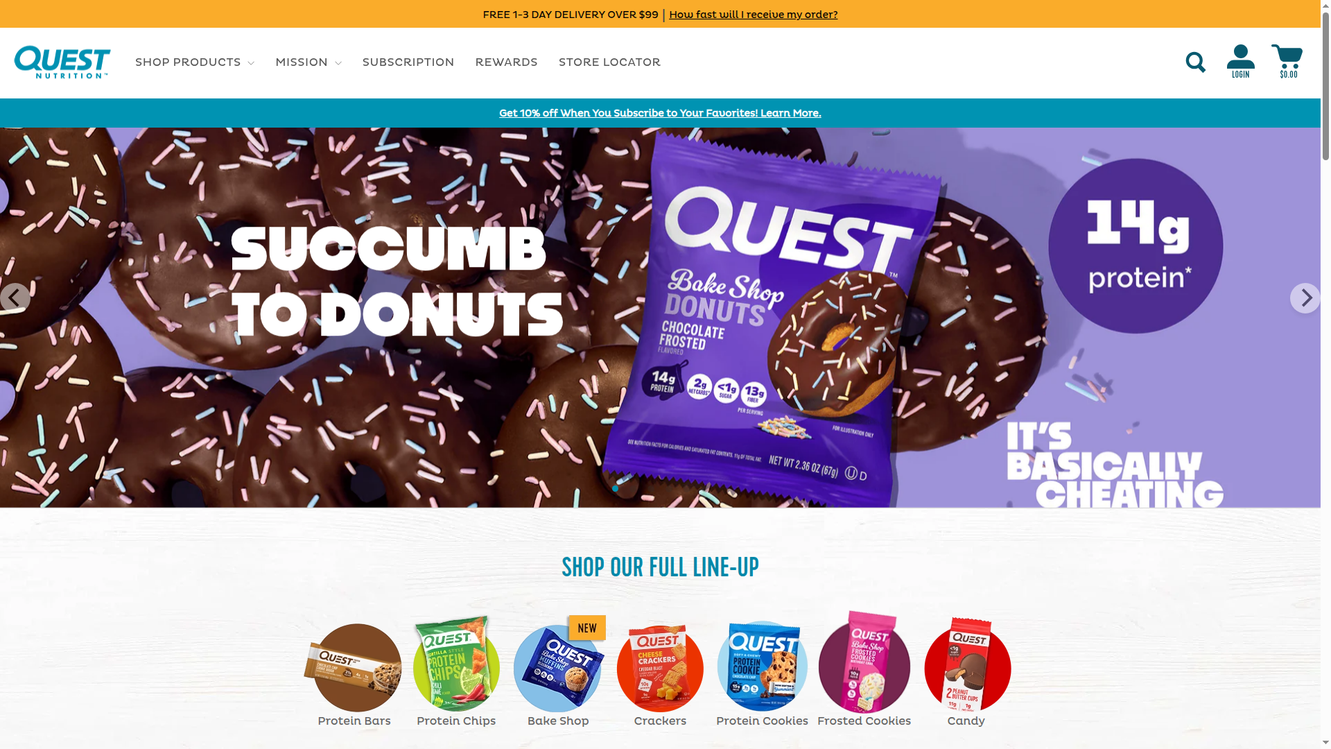 Quest Nutrition website
