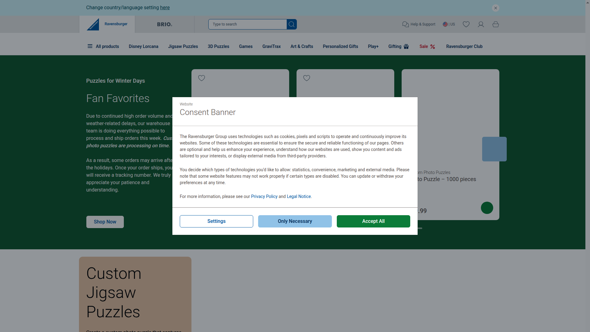 Ravensburger website
