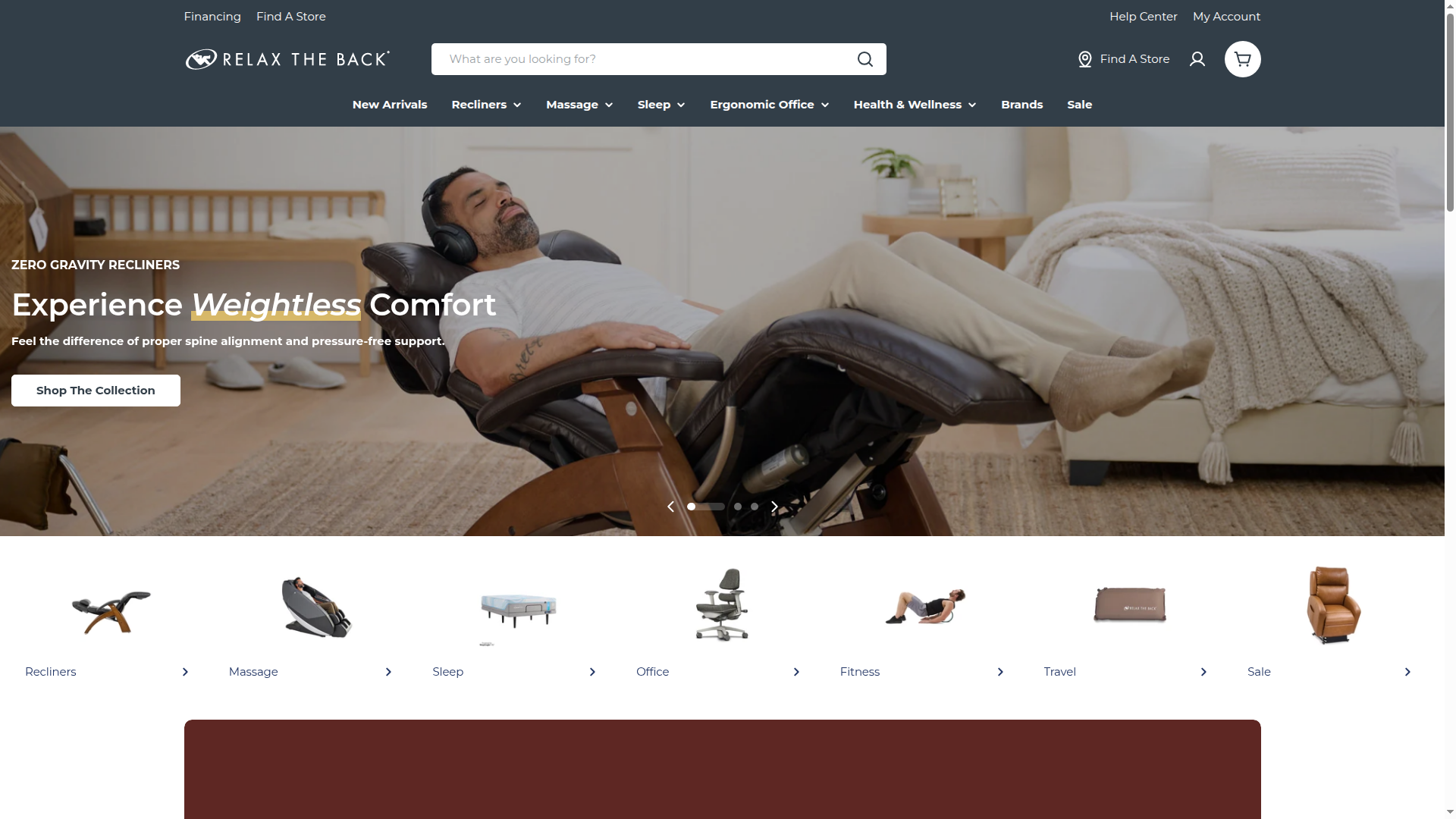 Relax The Back website