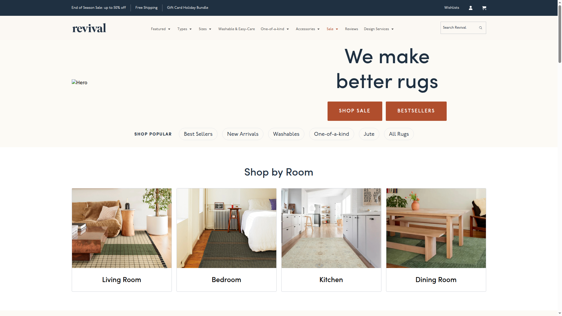 Revival Rugs Inc website