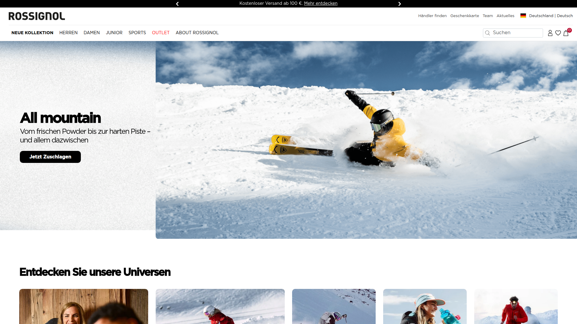Rossignol website
