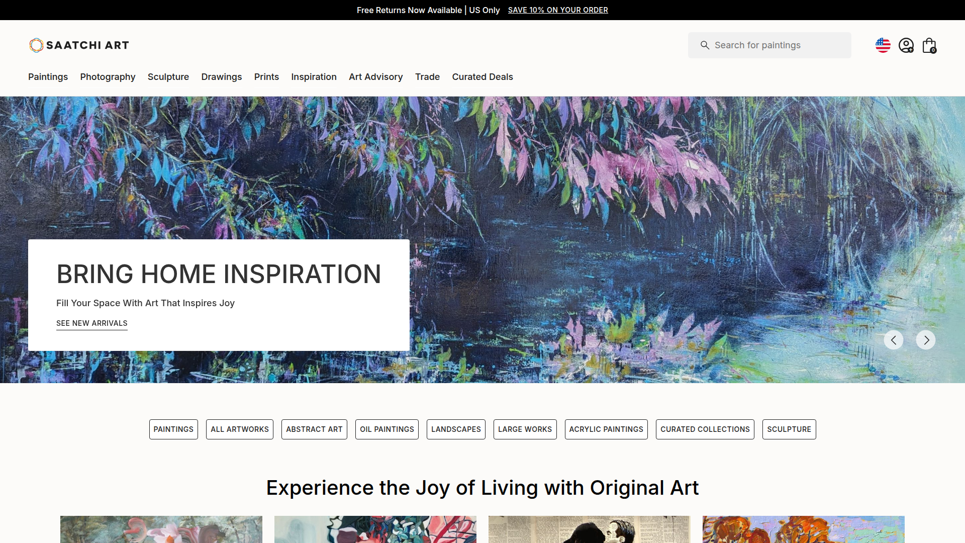 Saatchi Art website